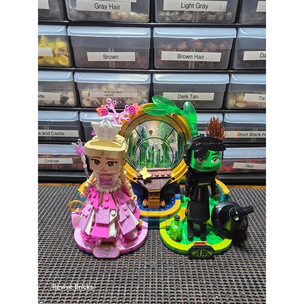 LEGO WICKED ELPHABA & GLINDA FIGURES PLAYSET 75682 | 6512676 | 99% Complete Read